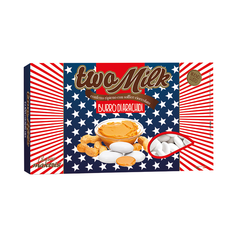Confetti Maxtris Two Milk Burro di Arachidi (Gluten Free) 1 Kg