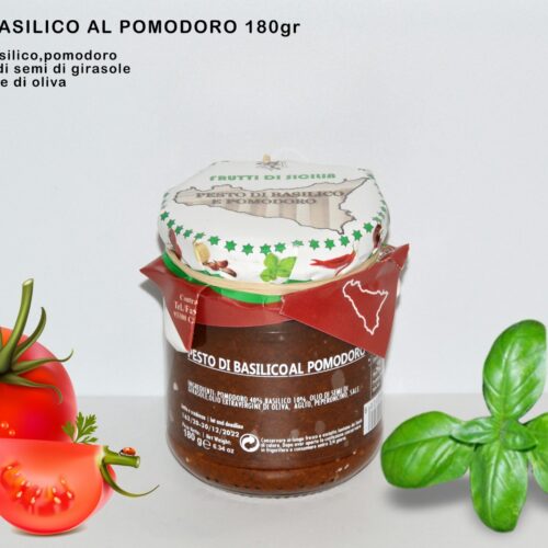 Pesto di Basilico al Pomodoro 180 gr.
