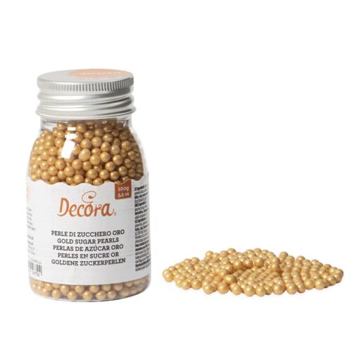 Perle di zucchero Decora Colore Oro (100gr.)