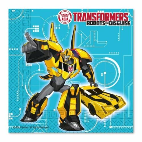 20 Tovaglioli tema Trasformers,  33x33.