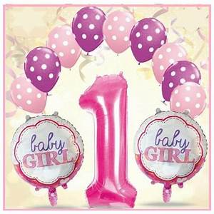 Kit Palloncini 1° compleanno Rosa - Mood.