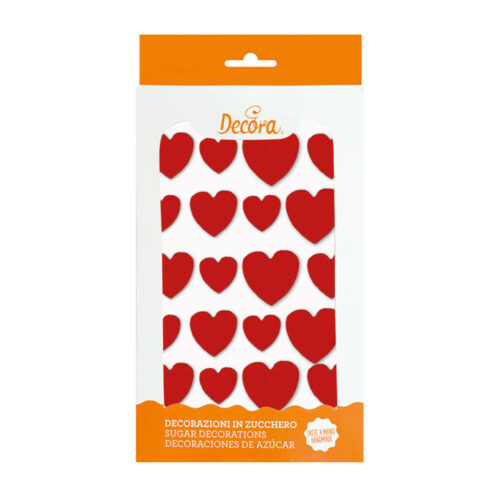 Decorazioni in Zucchero - CUORI -Decora.