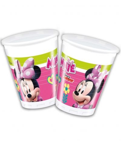 BICCHIERI PLASTICA MINNIE 8PZ 200ML