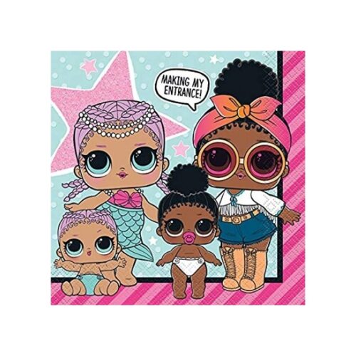 16 Tovaglioli LOL SURPRISE !  33X33