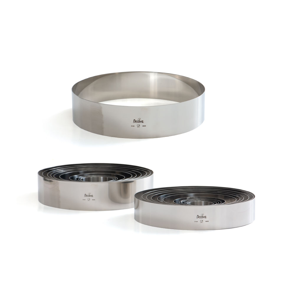 Sagome in Acciaio Inox Cerchio - Varie Misure - Decora .