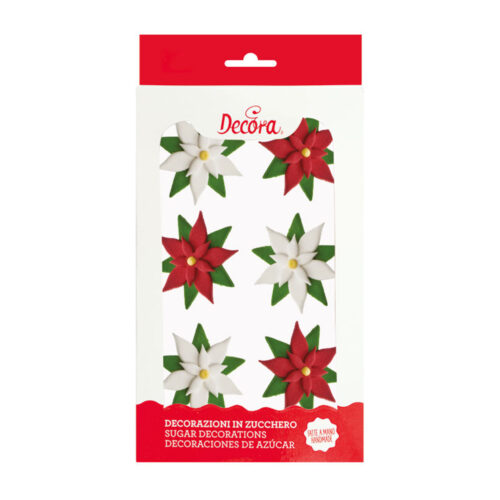6 ZUCCHERINI STELLA DI NATALE AGRIGOGLIO