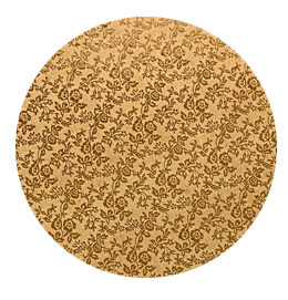 Piatto Sottotorta Oro - Diametro 35cm, H 1,2 cm - Modecor .