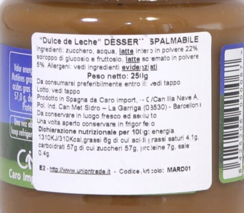Duce de Leche - Mardel - 250g . - immagine 2