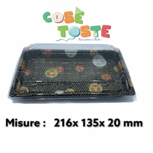 Vaschette alimentari per Sushi- 216x 135 x 20 mm.