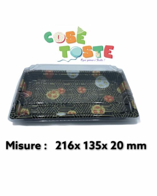 Vaschette alimentari per Sushi- 216x 135 x 20 mm.