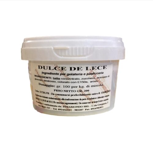 Preparato Semilavorato per Gelati e Dolci -  DULCE DE LECE 200 g -  Stramondo .