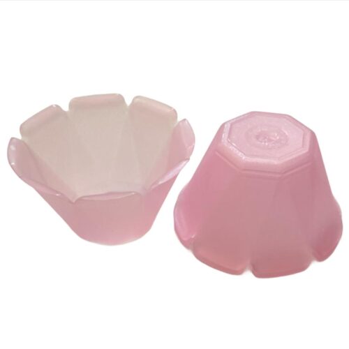 10 Coppette Gelato in plastica - 100 cc - Rosa