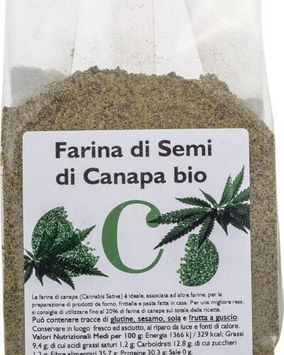 FARINA DI SEMI DI CANAPA BIO- FIOR DI LO