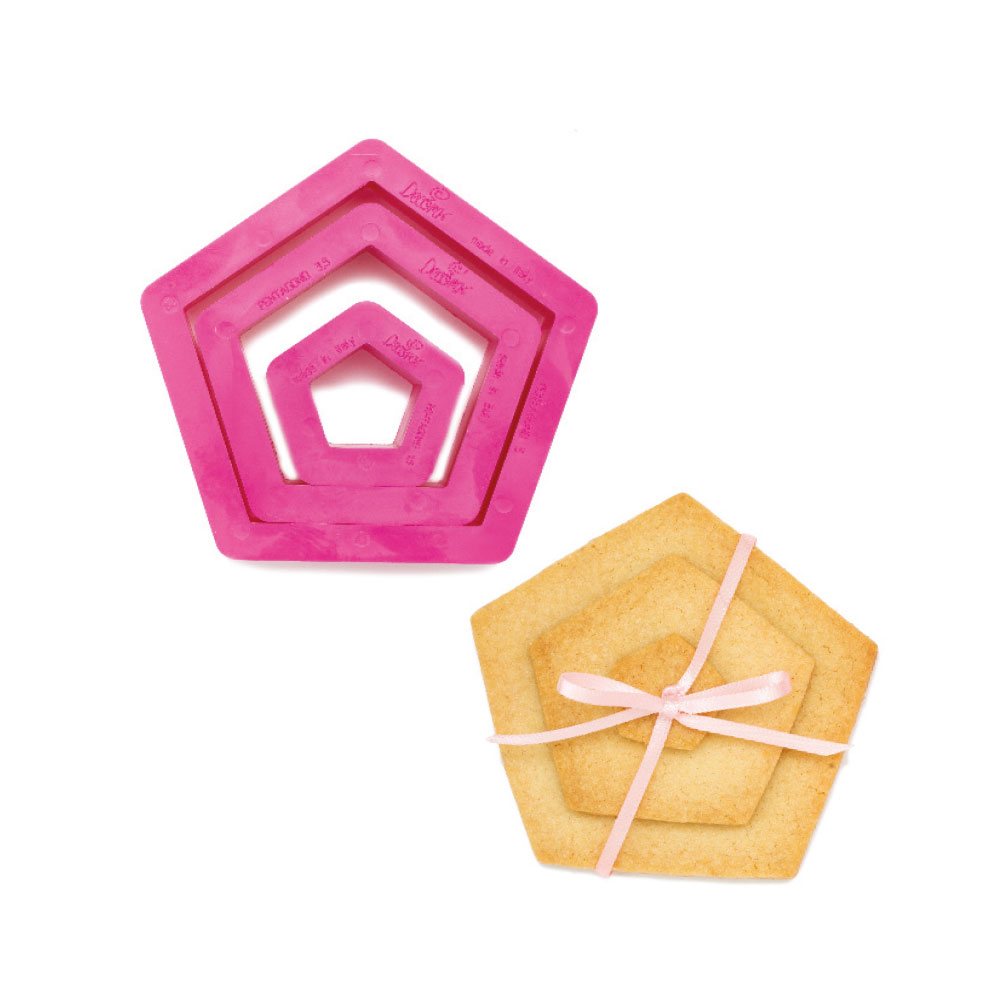 Tagliapasta Pentagono -3 pezzi- Decora. - immagine 2