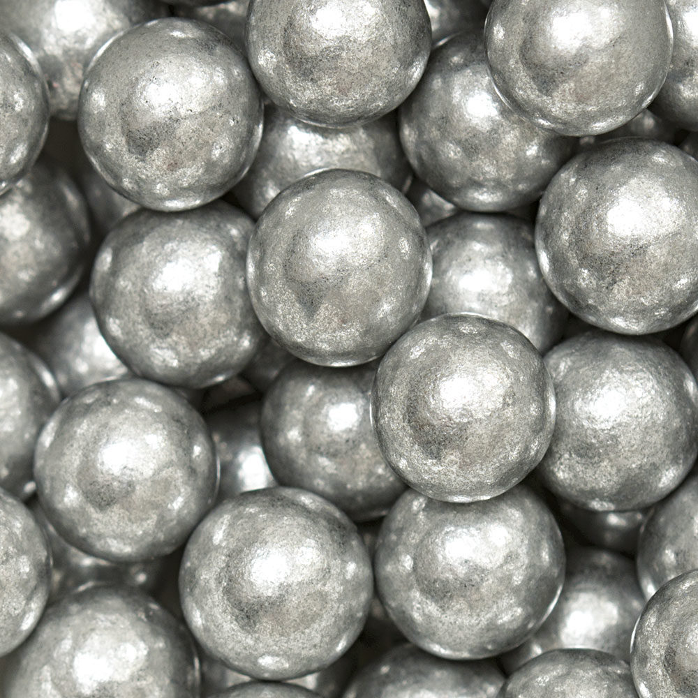 Maxi perle di zucchero argento (100 g) - Decora - immagine 2