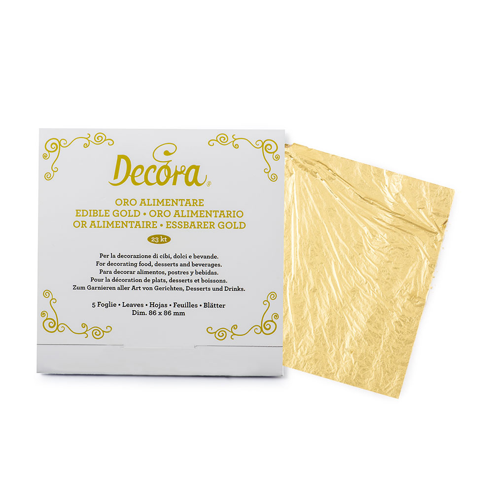 5 FOGLIE ORO ALIMENTARE 23KT