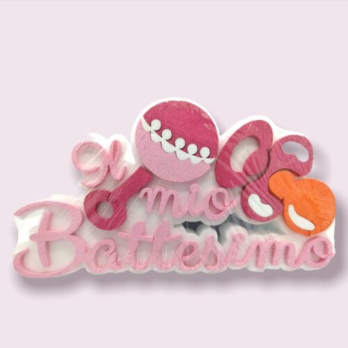 IL MIO BATTESIMO ROSA CON SONAGLINO