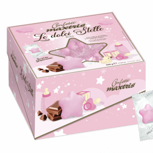 CONFETTI MAXTRIS DOLCI STELLE INC ROSA