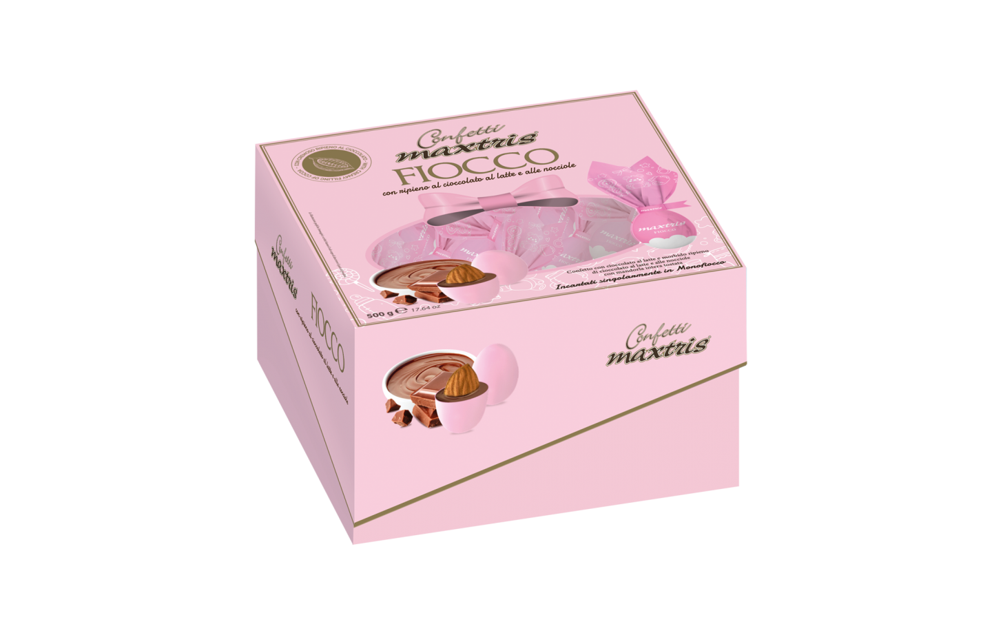 CONFETTI MAXTRIS  FIOCCO ROSA INCARTATI