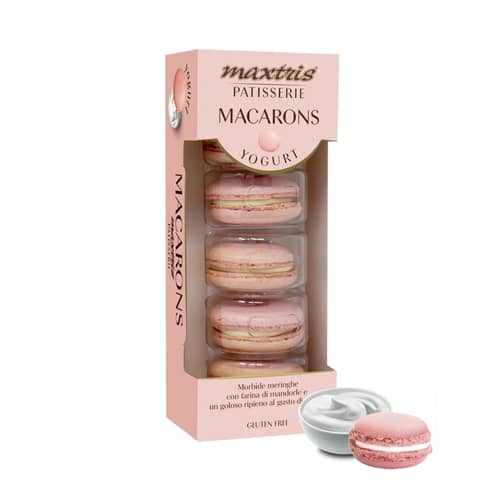 MACARONS MAXTRIS YOGURT ROSA BOX 5 PZ