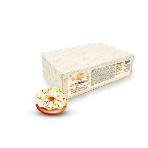 DONUT PAPA VANIGLIA BIANCA SCATOLA 15PZ