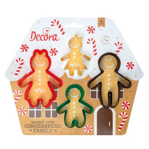 SET 4 TAGLIAPASTA GINGERBREAD FAMILY