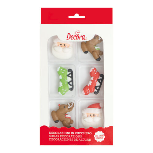 6 ZUCCHERINI SANTA CLAUS - DECORA