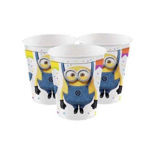 BICCHIERI MINIONS CARTONCINO