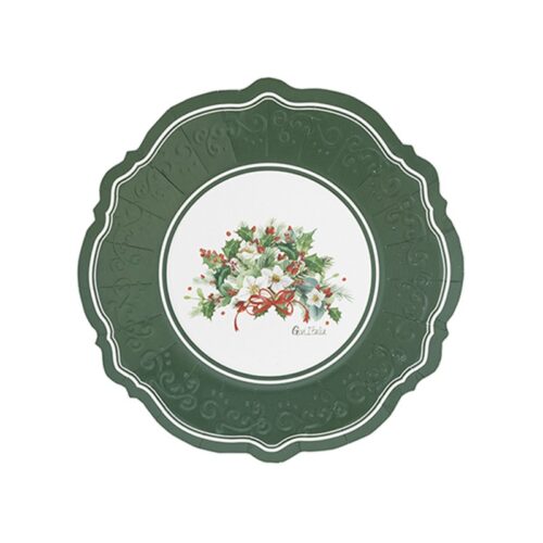 piatto dessert 21cm christmas tradition