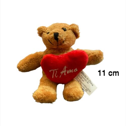 ORSETTO 11 CM CON CUORE
