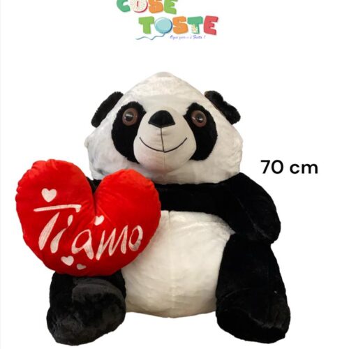 PANDA 70 CM CON CUORE