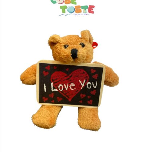 ORSACCHIOTTO CON LAVAGNETTA MESSAGGIO