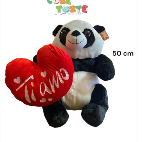PANDA 50 CM CON CUORE
