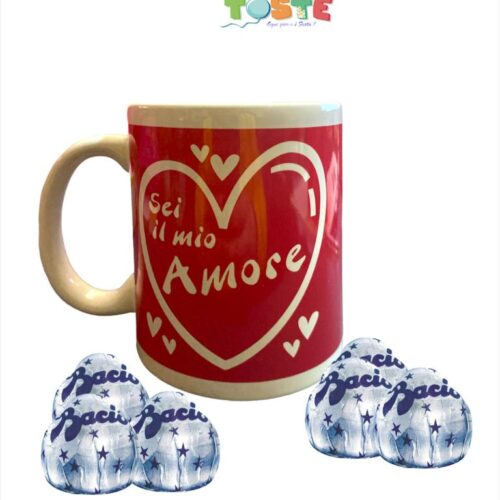 TAZZA ROSSA  " SEI IL MIO AMORE "