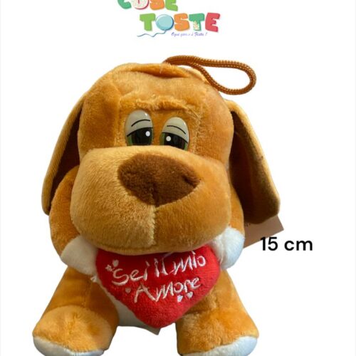 CAGNOLINO 15 CM CON CUORE