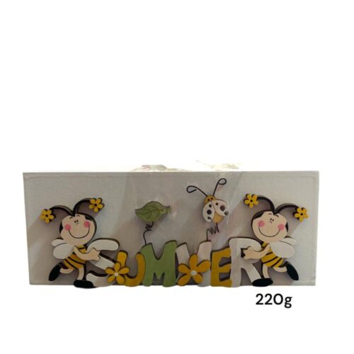 SCATOLA LEGNO SUMMER CON 220G CARAMELLE