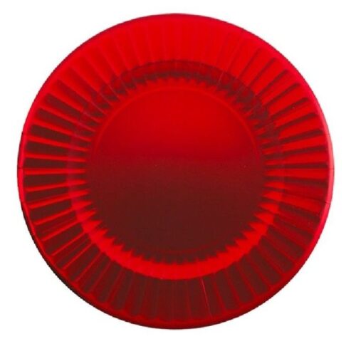 confezione 6 maxi piatti round shape cm 33 rosso satin