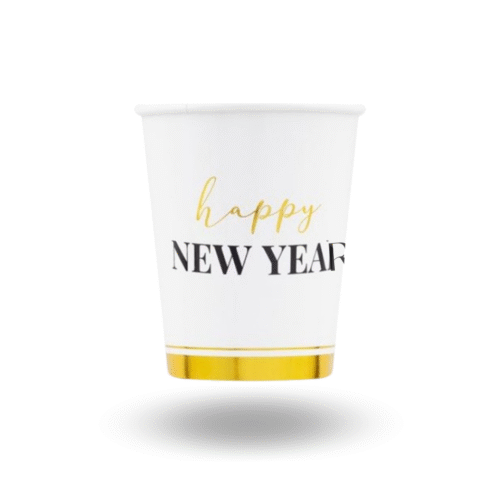 BICCHIERI C. HAPPY NEW Y. CLOCK 8PZ 250P