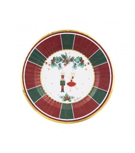 8 PIATTI FAVOLA DI NATALE 21CM