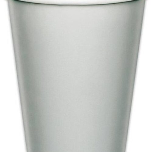 BICCHIERI CARTA SILVER GRIGIO 8PZ