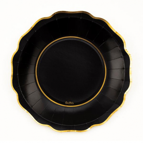 PIATTO LIBERTI BLACK NERO PZ 8